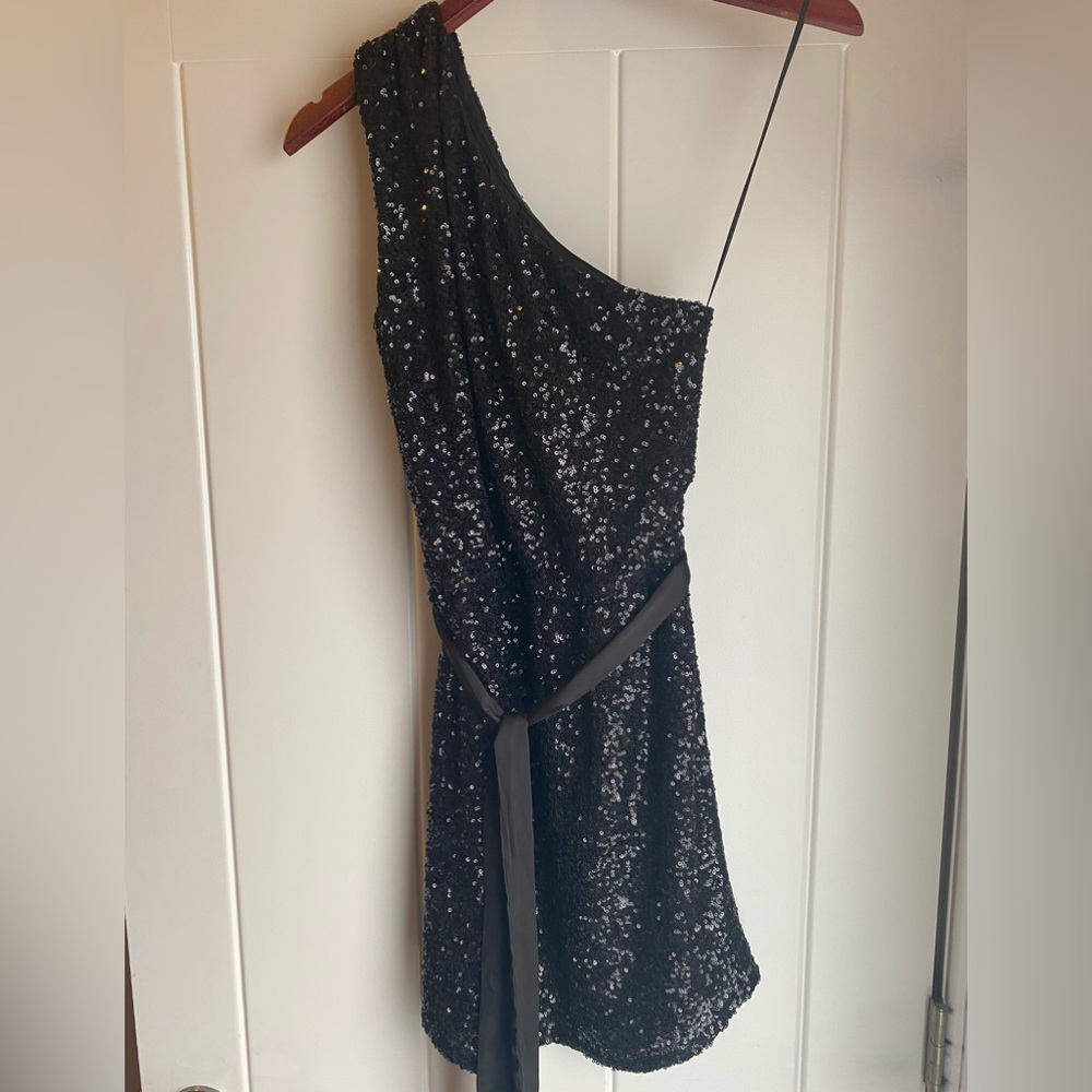 NEW! Heartloom black sequin dress, 2 XS.